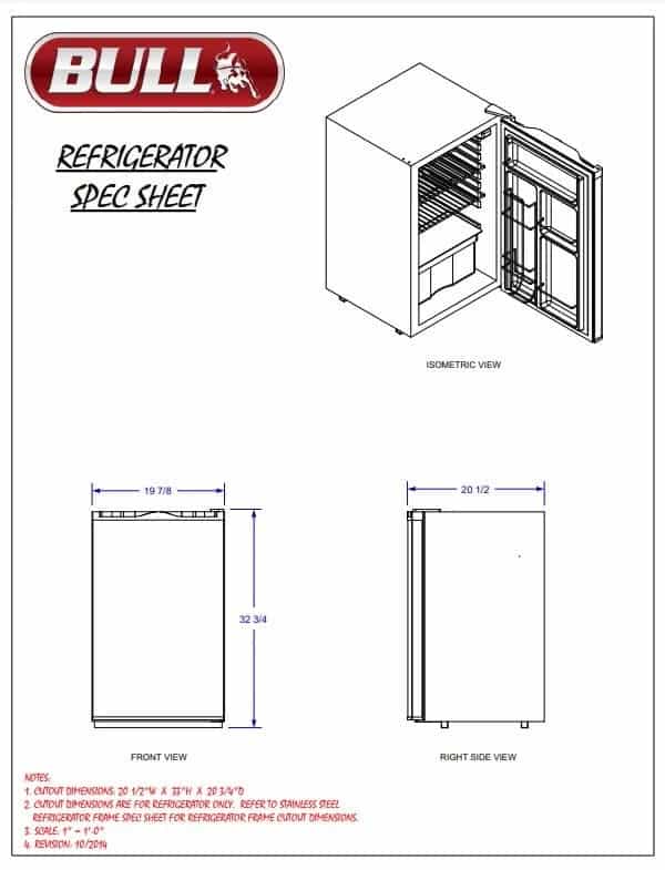 Bull Standard Refrigerator - 11001 - image 5