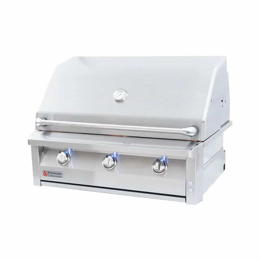 RCS ARG - 36-Inch 3-Burner Built-In Grill - Natural Gas - ARG36 - image 2