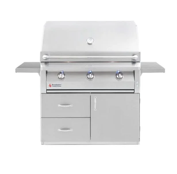 RCS ARG - 42-Inch 3-Burner Freestanding Grill - Natural Gas - ARG42 + ARG42CART - image 1