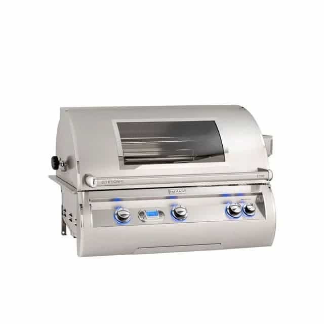 Fire Magic Echelon Diamond E790I - 36-Inch 3-Burner Built-In Grill with Magic View Window, Rotisserie and Digital Thermometer - Natural Gas - E790I-8E1N-W - image 1