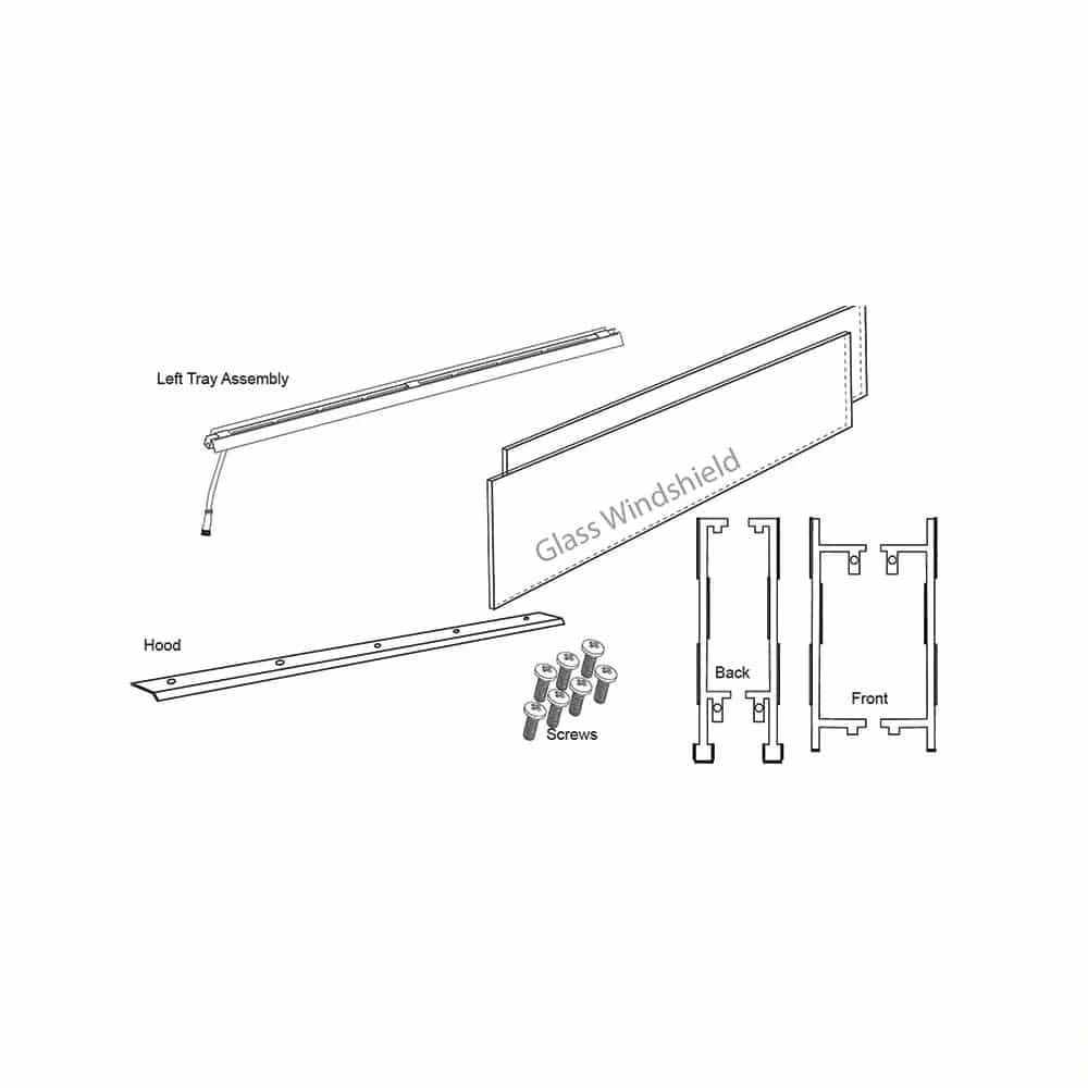 Cedar Creek Fireplaces See Through Conversion Kit for 72" Fireplace - RFP78008 - image 3