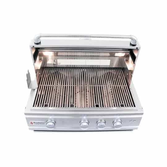 RCS Cutlass Pro 30-Inch 3-Burner Built-In Grill with Blue LED Lights and Rear Burner - Natural Gas - RON30A - image 6