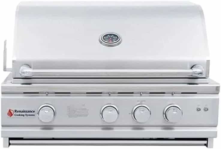 RCS Cutlass Pro - 30-Inch 3-Burner Built-In Grill with Blue LED Lights and Rear Burner-  Liquid Propane Gas - RON30ALP - image 1