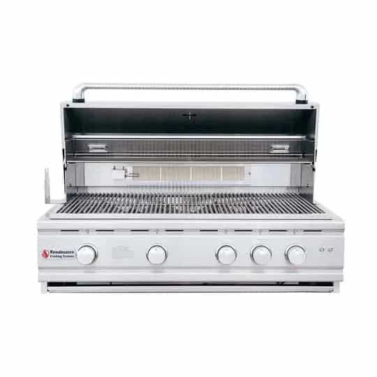 RCS Cutlass Pro - 38-Inch 4-Burner Built-In Grill with Blue LED and Rear Burner - Natural Gas - RON38A - image 2
