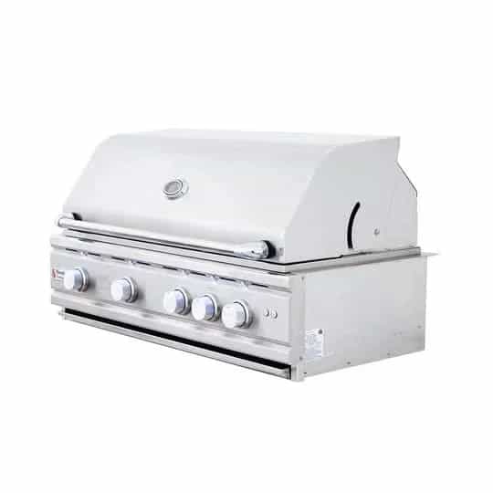 RCS Cutlass Pro - 38-Inch 4-Burner Built-In Grill with Blue LED and Rear Burner - Natural Gas - RON38A - image 5