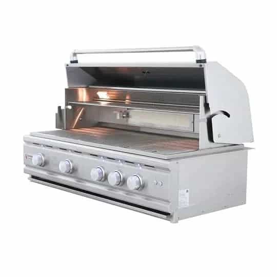 RCS Cutlass Pro - 42-Inch 4-Burner Built-In Grill with Blue LED Lights and Rear Burner - Natural Gas - RON42A - image 4