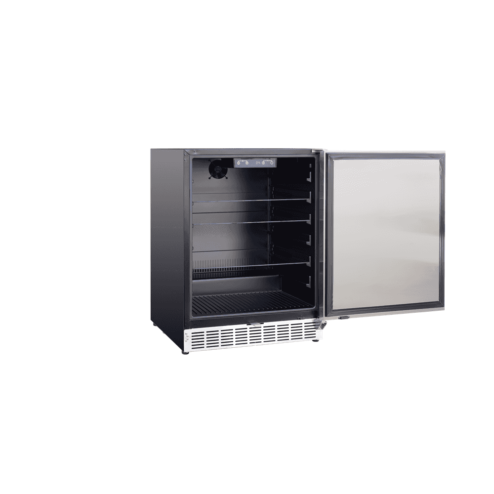 TrueFlame 24" Outdoor Rated Refrigerator (5.1c) - Reversible- AMD-RFR-24S-B - image 3