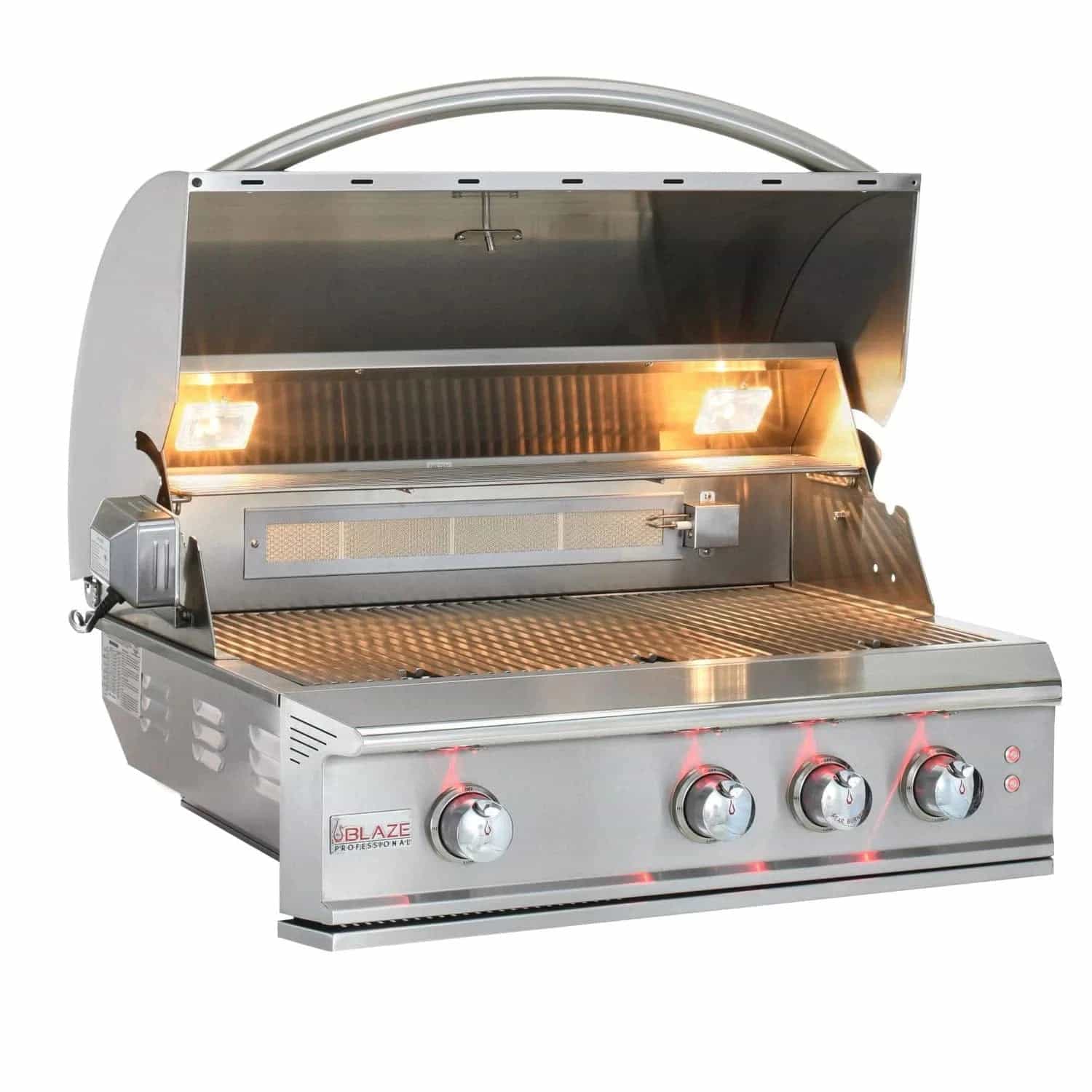 Blaze Outdoor Standard Package Pro Lux 34-inch 3 burner grill with Cover, Power burner and Refrigerator LP - image 3