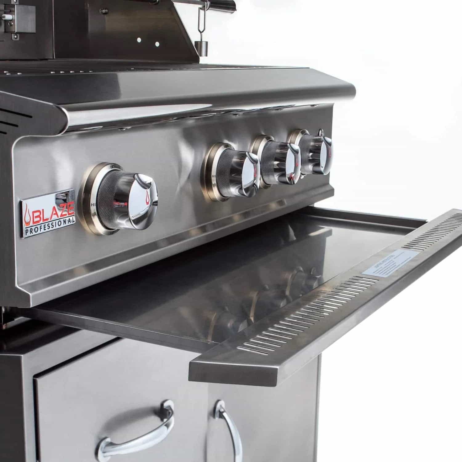 Blaze Outdoor Standard Package Pro Lux 34-inch 3 burner grill with Cover, Power burner and Refrigerator LP - image 4