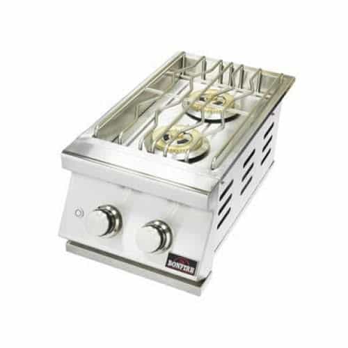 Bonfire Whistler - 42-Inch 5-Burner Built-In LP Grill with Side Burner Triple Drawer and Trash Combo and Griddle Plate - PCKG2CBB500-LPTDTGP - image 4