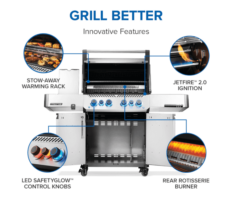 Napoleon Prestige® 500 RSIB with Infrared Side and Rear Burner LP- P500VRSIBPSS - image 3