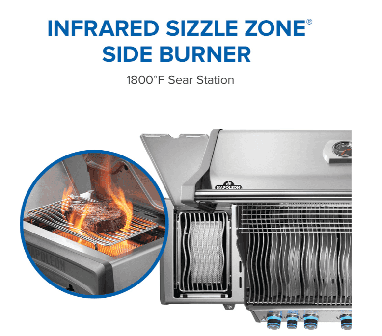 Napoleon Rogue® PRO-S 625 RSIB with Infrared Side and Rear Burner 5 Burners LP- RPS625RSIBPSS-2 - image 4