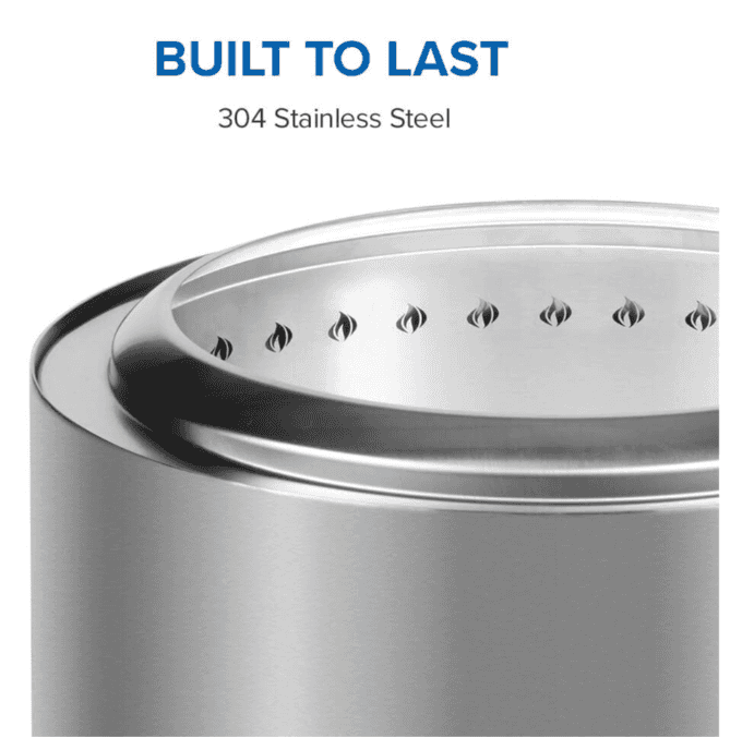 Napoleon Timberwolf® Smokeless Fire Pit 22-inch, Stainless Steel-  NWFPLTI-SS - image 4