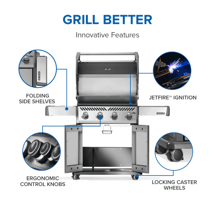 Napoleon Rogue® 525 Gas Grill 4 Main Burners NG- R525NSS-2 - image 4