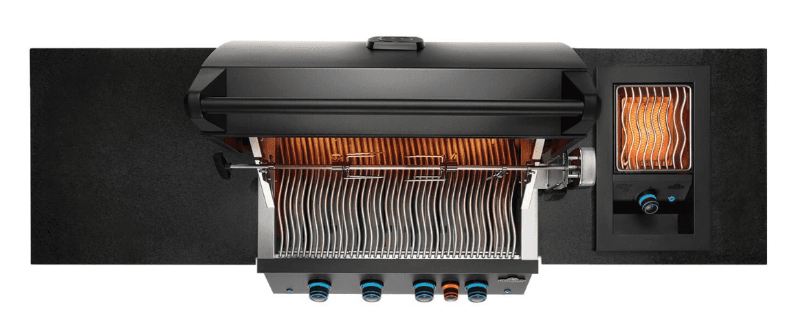 Napoleon OASIS 300 7 1/2 Ft Outdoor Kitchen Island w/ Natural Gas Grill & Side Burner- ODK300-BIG32RBNMK-1 - image 4