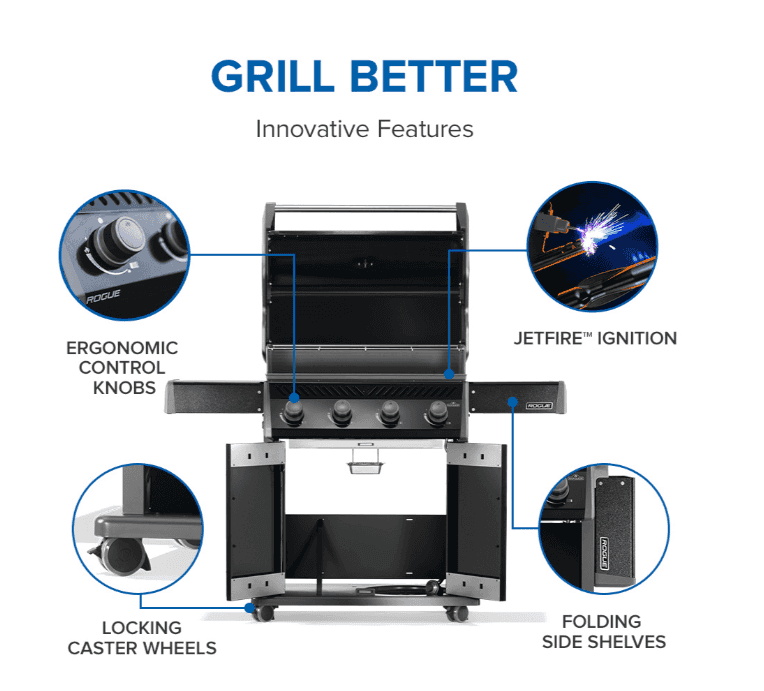 Napoleon Rogue® 525 Gas Grill 4 Burners NG- R525NK-2 - image 5