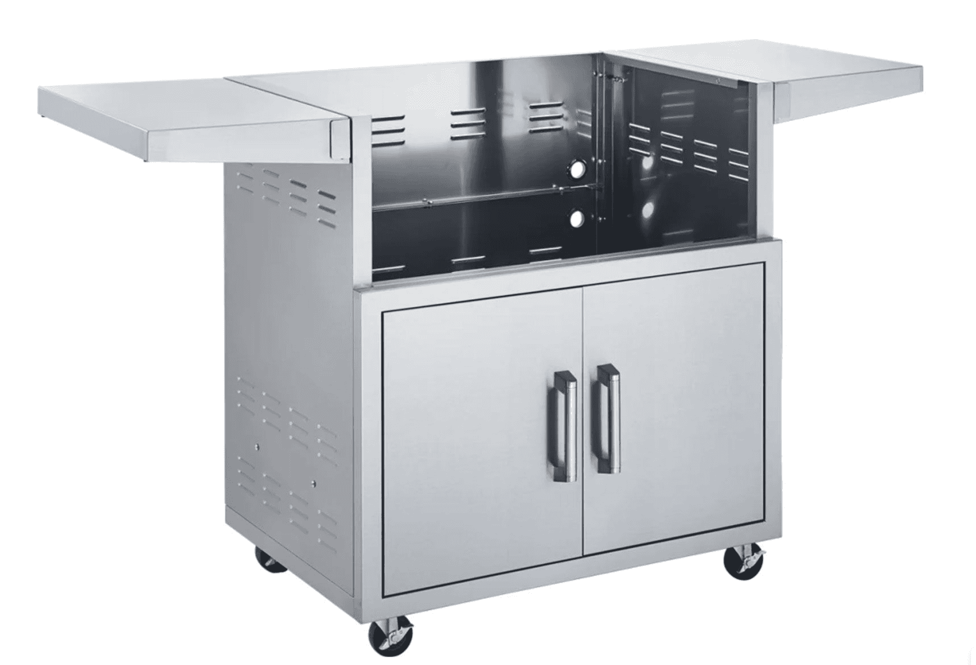 Broilmaster B-Series Deluxe 32-Inch Stainless Steel Freestanding Natural Gas Grill with Rear Infrared Burner - Marine Grade- BSB324MGN+BSACT32 - image 2