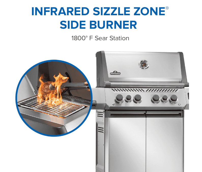 Napoleon Prestige® 500 Connected RSIB with Infrared Side and Rear Burner NG 4 Burner- P500VXRSIBNSS - image 6