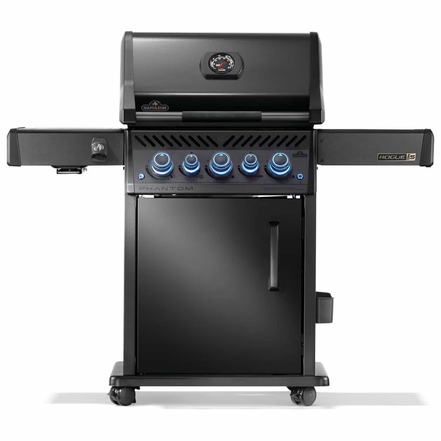 Napoleon Rogue PRO-S Phantom 425 3-Burner Propane Grill w/ Side Burner & SafetyGlow - RPS425RSIBPK-2-PHM - image 1