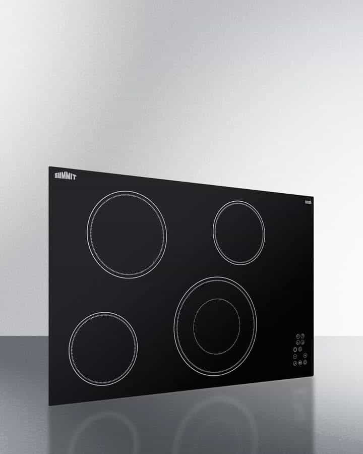 Summit - 30 Wide 208-240V 4-Burner Radiant Cooktop - CR4B30T11B - image 5