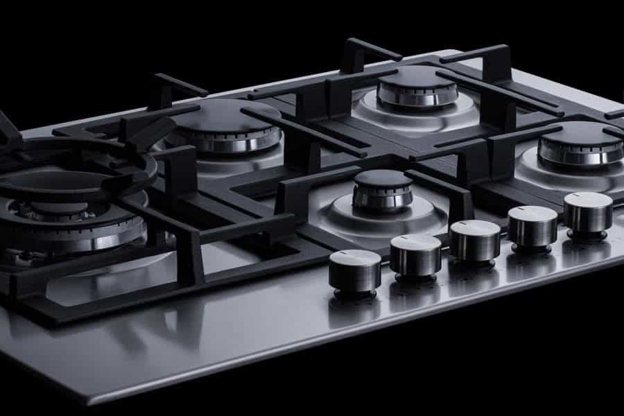 Summit - 30 Wide 5-Burner Propane Gas Cooktop In Stainless Steel - GCJ5SSLP - image 3