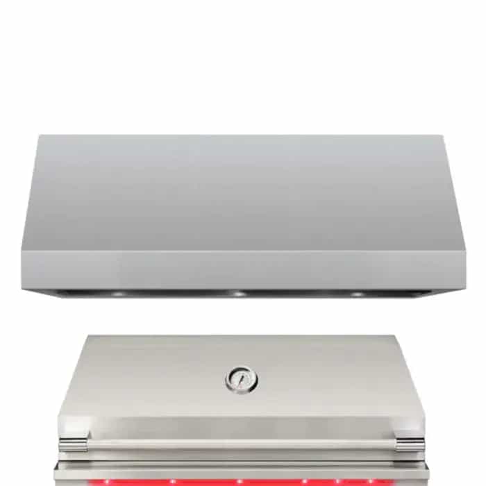 TrueFlame 48" Outdoor Rated Vent Hood with 2,000 CFM Motor and Mounting Bracket-TF-VH48-3 - image 1