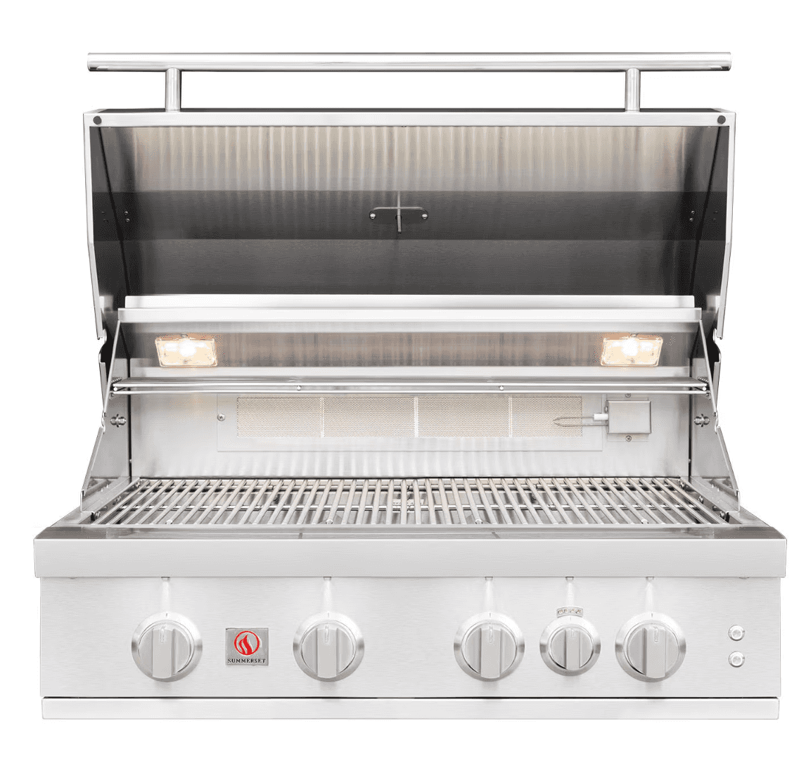 Summerset Sizzler Pro 32-in 4 Burner Built-In Propane Gas Grill w/ Rear Infrared Burner -SZRPRO32L