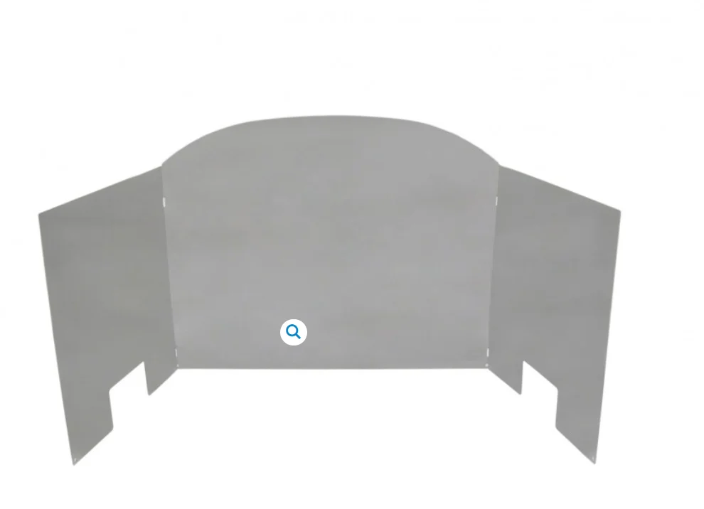 Peterson Gas Logs - 30" POLISHED FIREBACK-TRADITIONAL PETERSON -  FBSP30