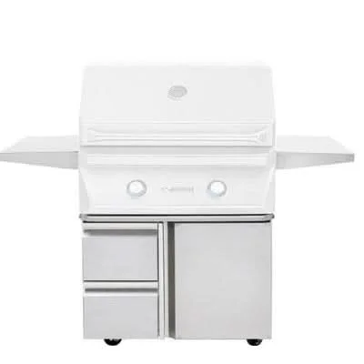 Twin Eagles 30" Grill Base, w/ Storage Drawers, Single Door - TEGB30SD-B