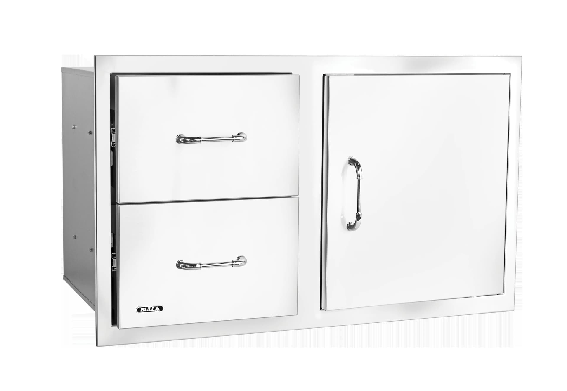 Bull 30" S/S Single Storage Door w/ 2 Drawer Combo w/ Reveal - 25890 (Old Sku 25876) - image 3