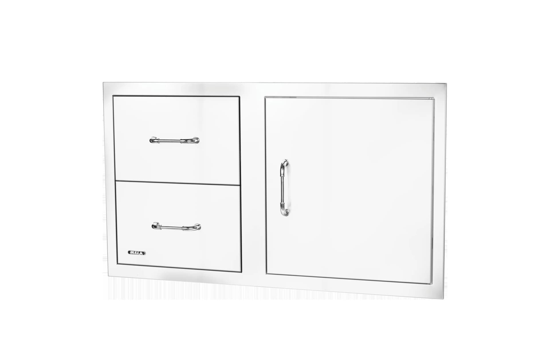 Bull 30" S/S Single Storage Door w/ 2 Drawer Combo w/ Reveal - 25890 (Old Sku 25876) - image 5