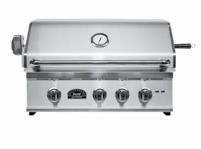 Sole Gourmet TR Series - 32-Inch 3-Burner Built-In Grill with Lights and Rotisserie - Natural Gas - 321BQRTRL