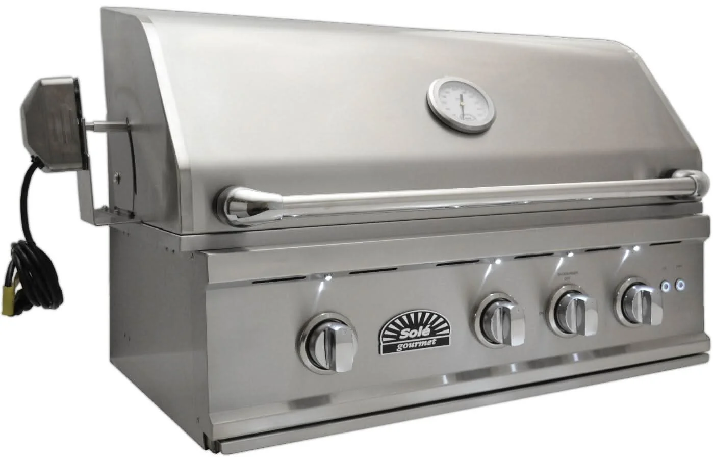 Sole Gourmet TR Series - 32-Inch 3-Burner Built-In Grill with Lights and Rotisserie - Natural Gas - 321BQRTRL - image 3