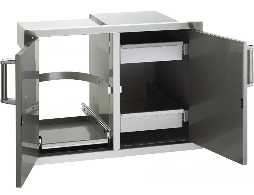 Fire Magic Premium Flush 30-Inch Double Access Door With Drawers And Propane Tank Storage With Soft Close - 53930SC-12T - image 2
