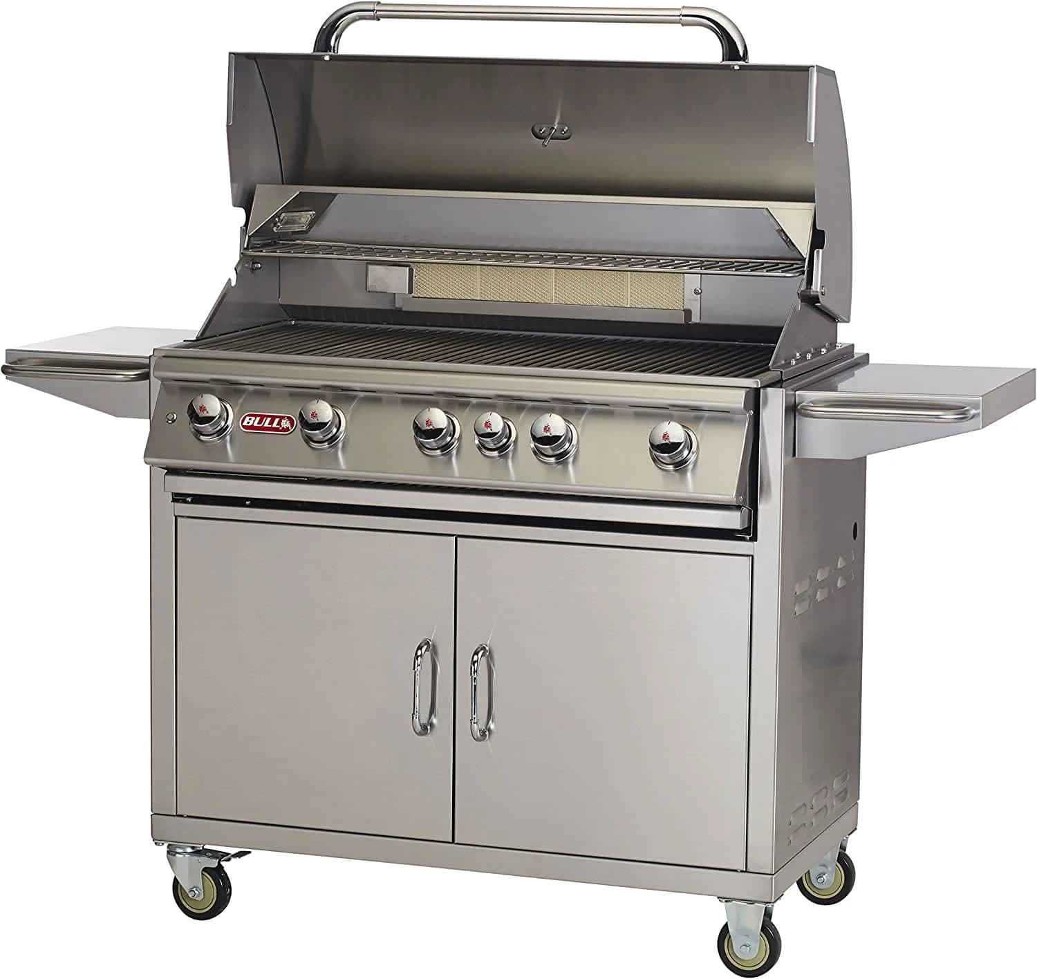 Bull Brahma - 38-Inch 5-Burner Freestanding Grill Cart - Natural Gas with Rear Infrared Burner - 55001 - image 2