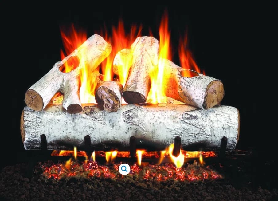 Peterson Gas Logs - WHITE BIRCH 30" LOG KIT  - W30