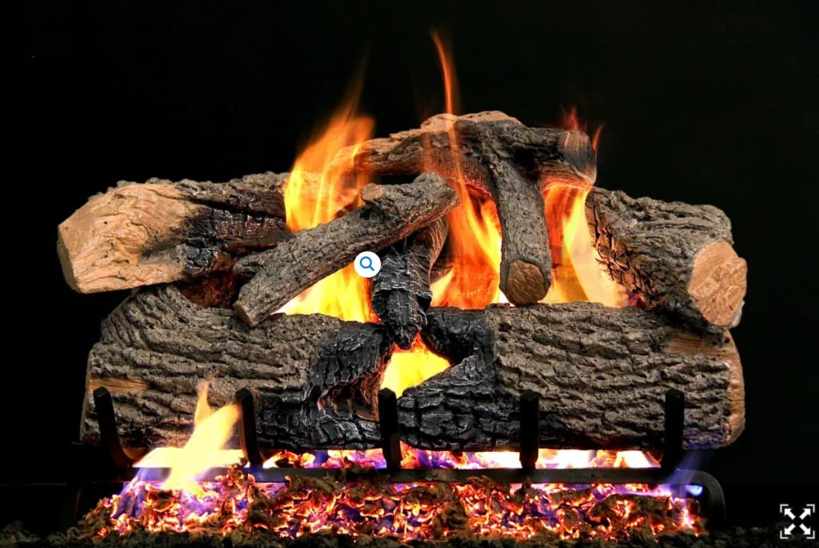 Peterson Gas Logs - CHARRED GRIZZLY OAK 36" - CHGO36
