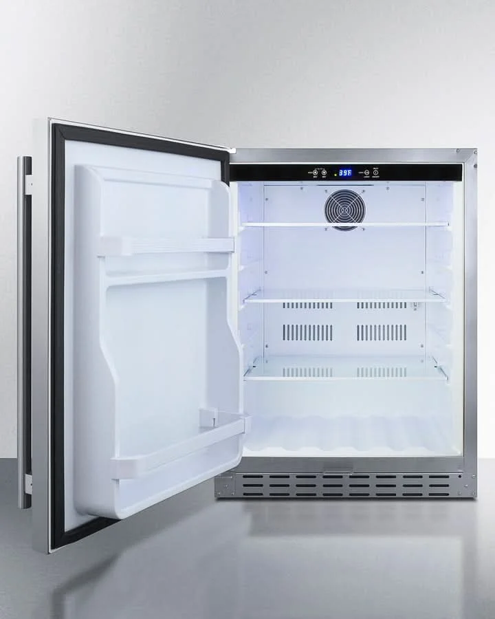 Summit 24-Inch Outdoor Refrigerator with Left Hand Door - AL55OSCSSLHD - image 5