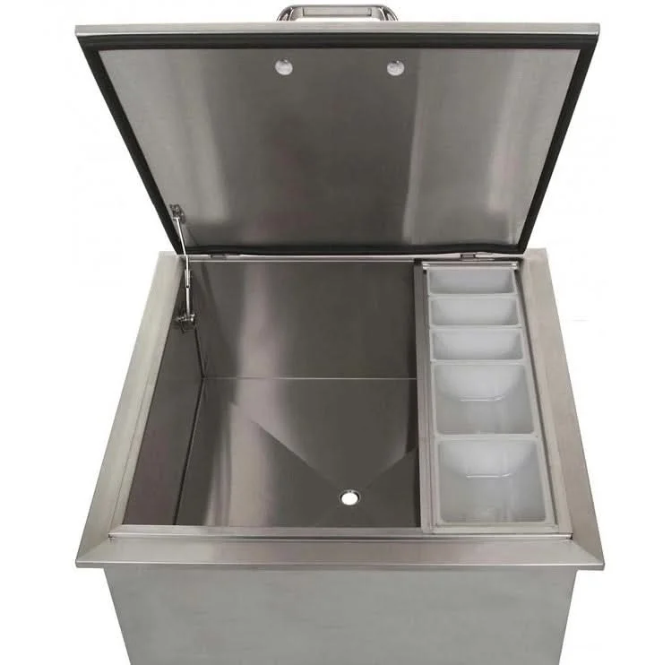 PCM 260 Series 18 Inch Drop In Ice Bin Cooler With Condiment Tray - BBQ-260-18DI - image 4