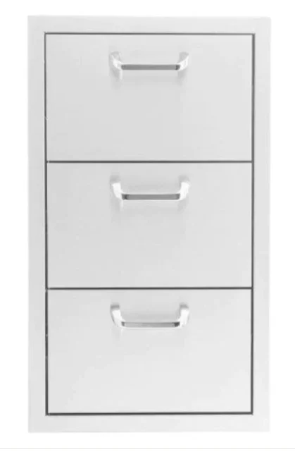 PCM BBQ-260-AD25 Double Access Door with Trash Bin and Tripple Drawer - PCKG1-BBQ-260-AD25 - image 3