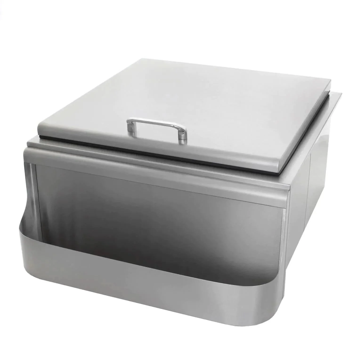 PCM 260 Series 25 Inch Slide In Ice Bin Cooler With Speed Rail & Condiment Holder - BBQ-260-SI - image 4