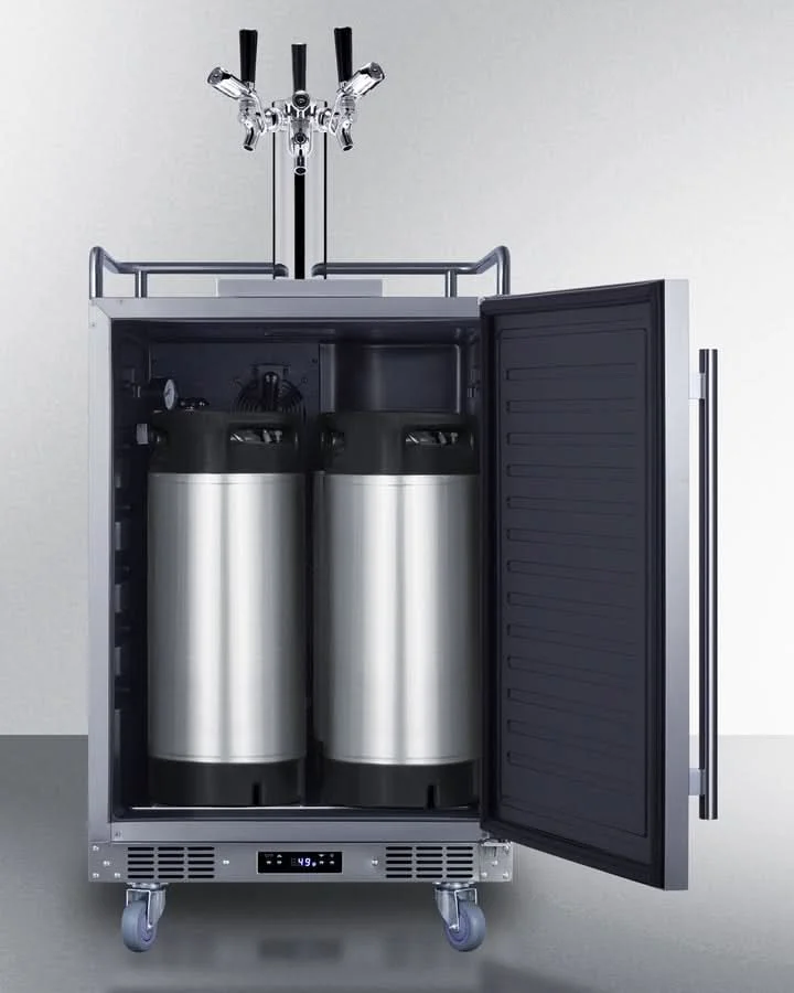 Summit 24 Wide Built-In Outdoor Commercial Beer Kegerator - BC74OSCOMTRIPLE - image 6