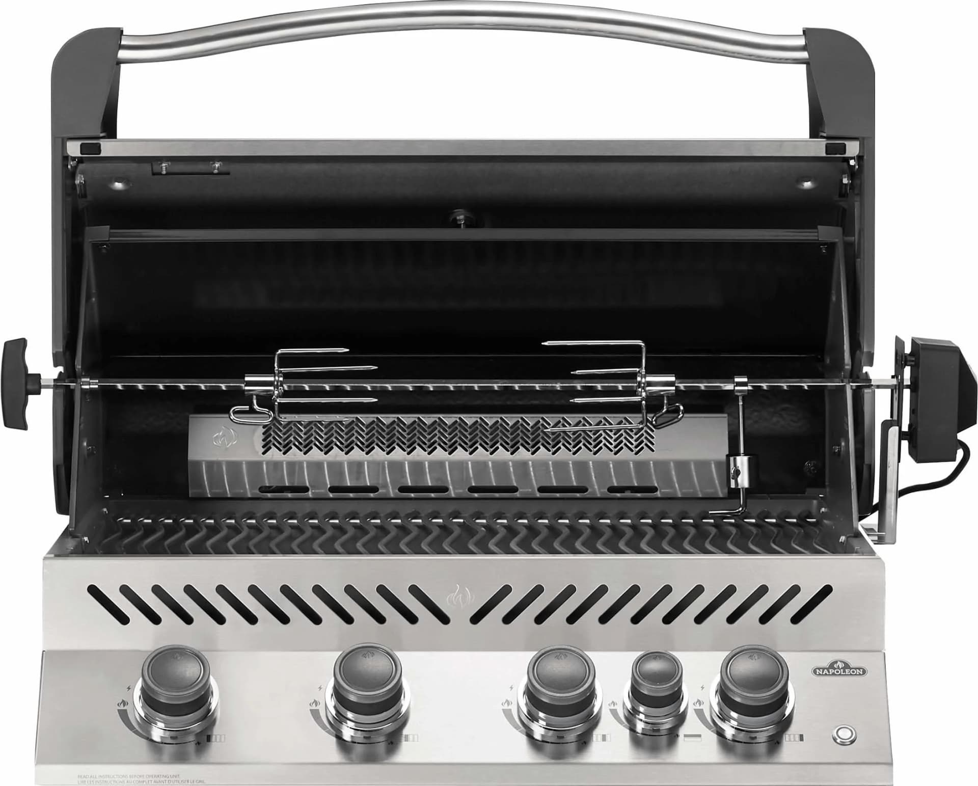 Napoleon Prestige 500 RB - 32-Inch 4-Burner Built-In Grill with Infrared Rear Burner - Natural Gas - BIP500RBNSS-3 - image 2