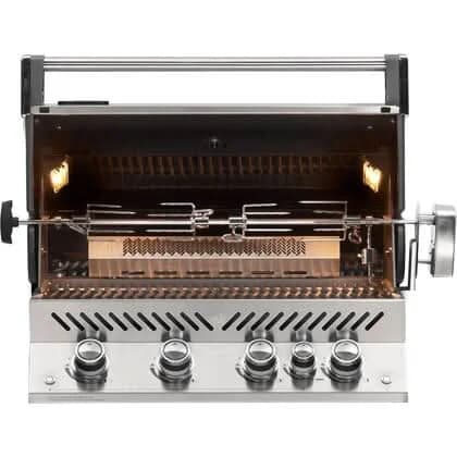 Napoleon Prestige PRO 500 RB - 33-Inch 4-Burner Built-In Grill with Infrared Rear Burner - Natural Gas - BIPRO500RBNSS-3 - image 2