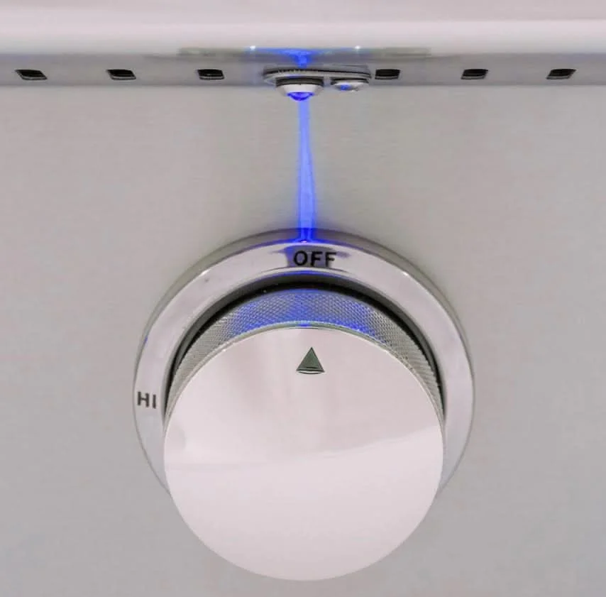 Blaze Blue LED 3 Piece Set for Power Burner, Griddle, Double Side Burner - BLZ-2LED-BLUE