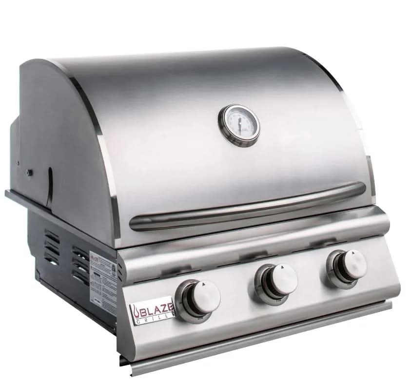 Blaze Prelude LBM - 25-Inch 3-Burner Built-In Grill - Liquid Propane Gas - BLZ-3LBM-LP