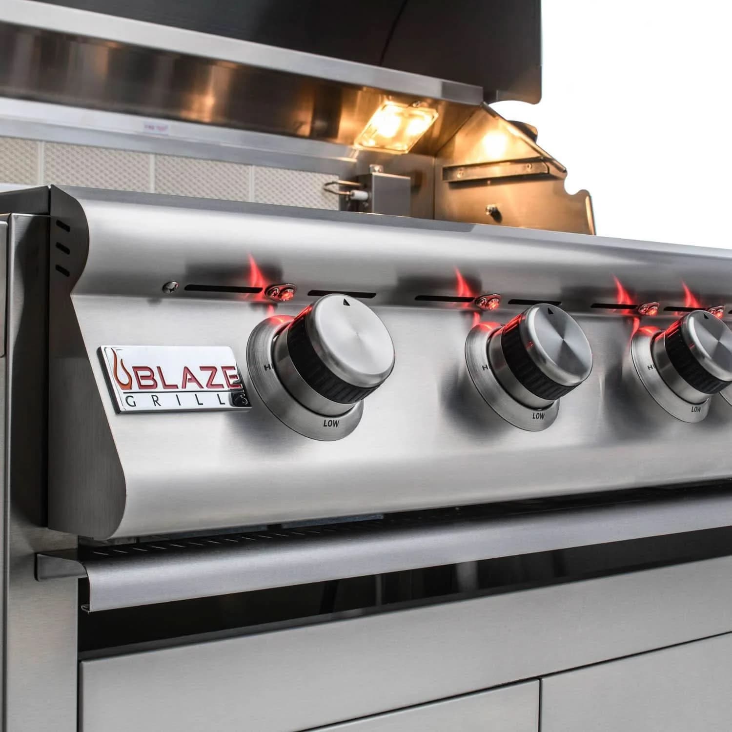 Blaze Premium LTE - 32-Inch 4-Burner Built-In Grill - Natural Gas with Rear Infrared Burner & Grill Lights - BLZ-4LTE2-NG - image 12
