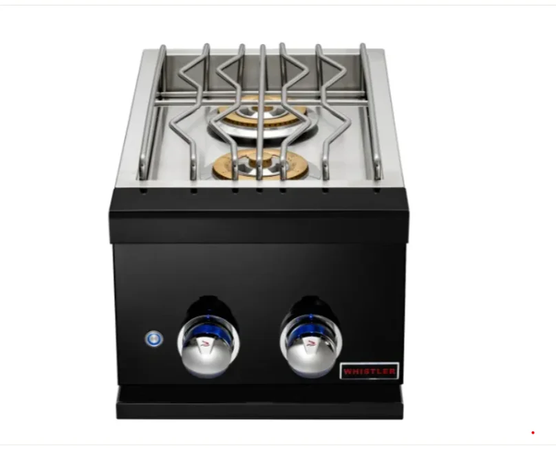 Bonfire Whistler Black Series - 34 - Inch 4 Burner Built-In Natural Gas Grill with Side Burner, Access Door and Griddle Plate - image 3