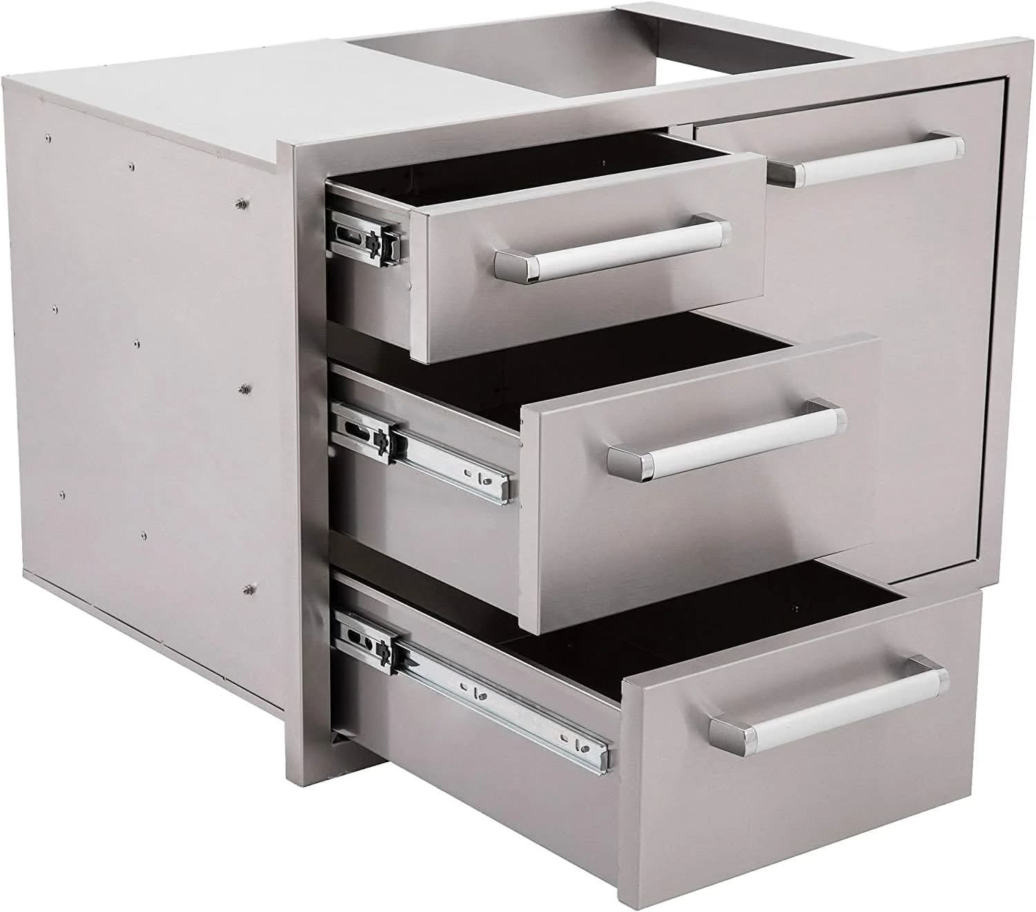 Bonfire Whistler - 42-Inch 5-Burner Built-In NGGrill with Side Burner and Triple Drawer and Trash Combo - PCKG1CBB500-NGSBTDT - image 10