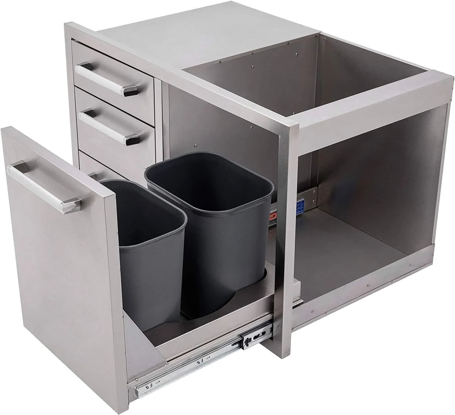 Whistler Outdoor Kitchen Triple Drawer & Trash Drawer Combo, 304 Stainless Steel - CBATDT - image 3